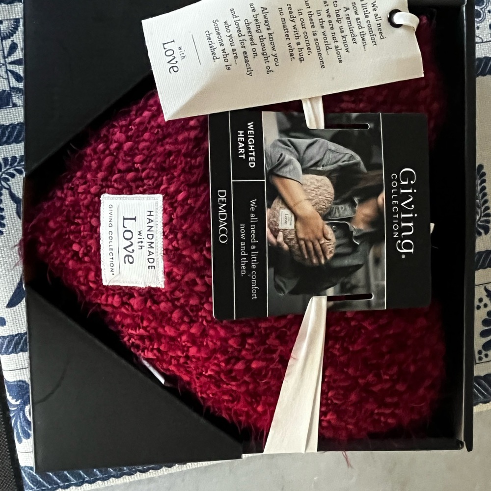 Demdaco Giving Collection Red Weighted Heart